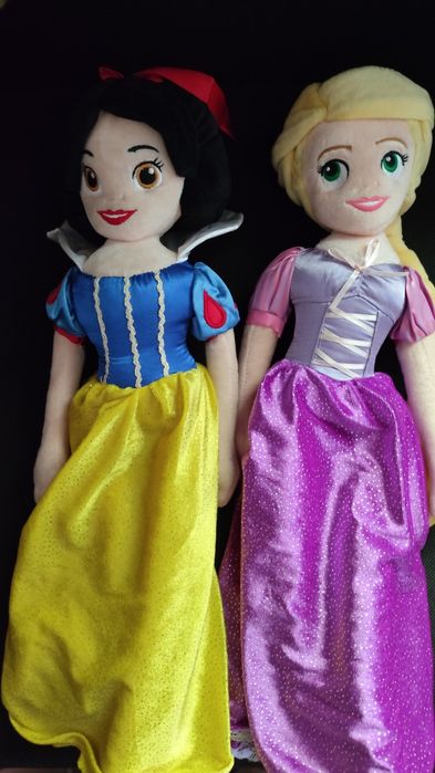 Плюшени играчки  Елза и Анна, Ариел, Снежанка,Рапунзе45см