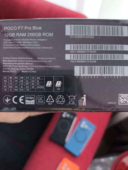 Poco F8 pro,blue,sigilat