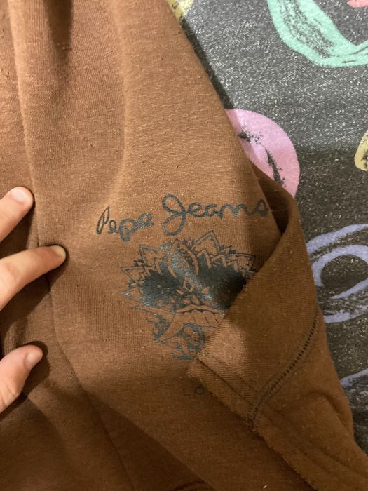 Bluza cu fermoar maro