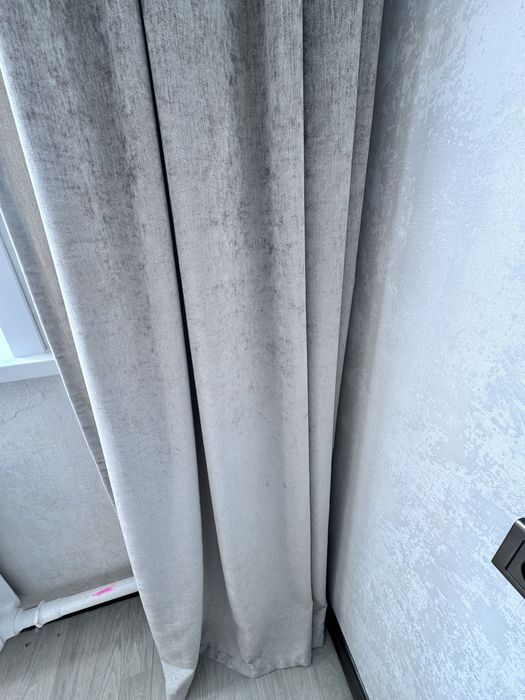 Шикарные шторы!! Серо-перломутровые