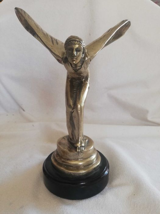 Statuetă Rolls-Royce „Spirit of Ecstasy” – Piesă Vintage de Colecție (25.5 cm, 1.6 kg)