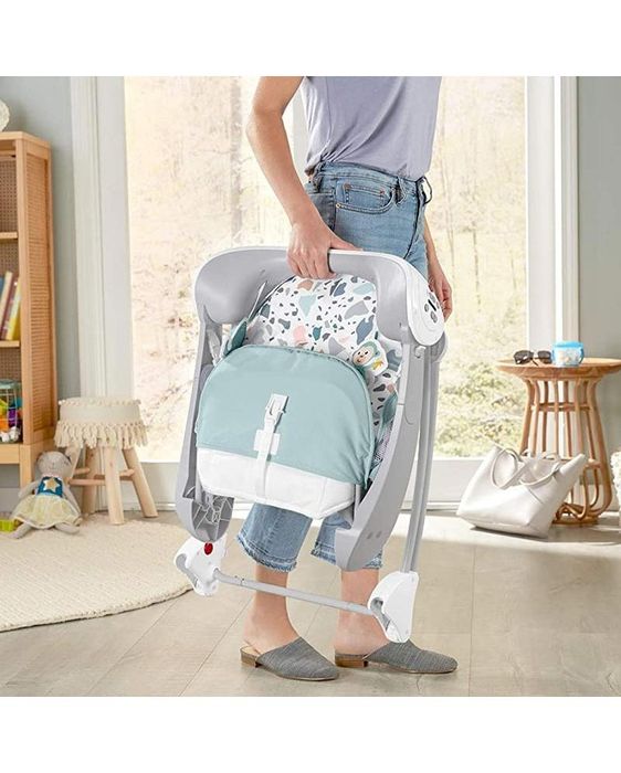 Бебешки шезлонг 2 в 1 Fisher Price - Тропическа гора