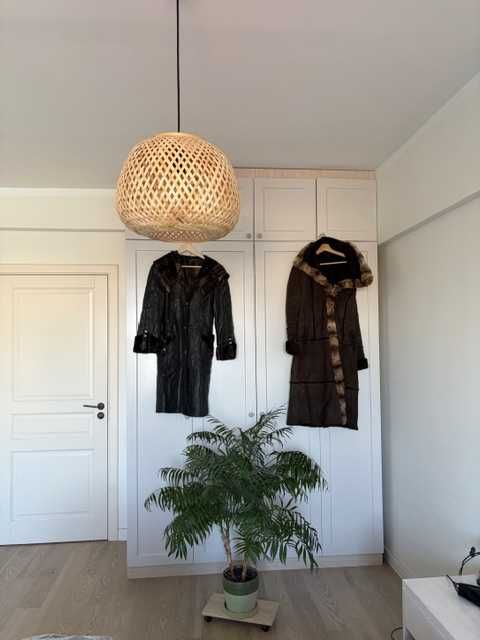 Дубленка  серая, легкая