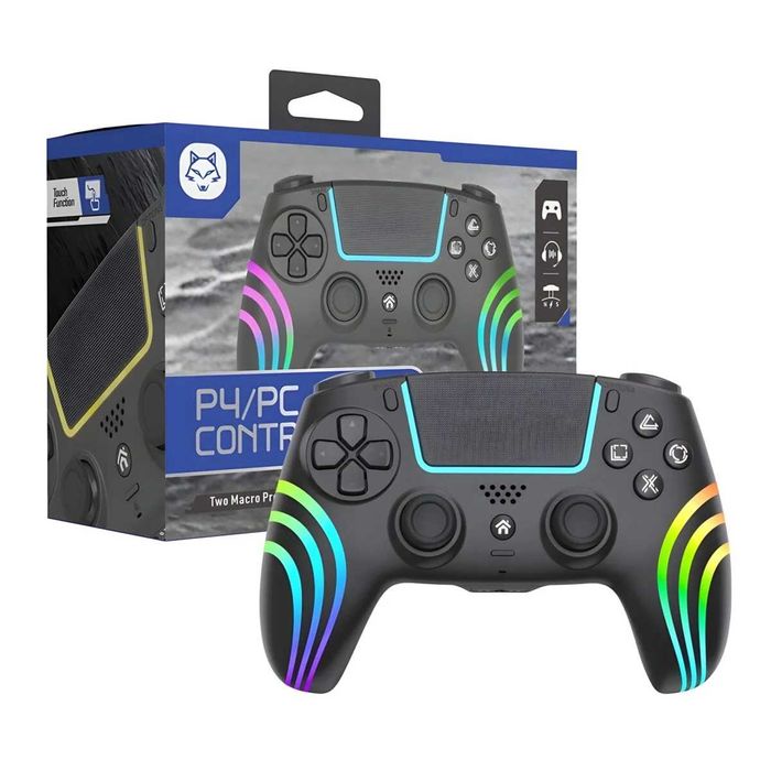 Беспроводной контроллер PS4 RGB HS-PS4290BK