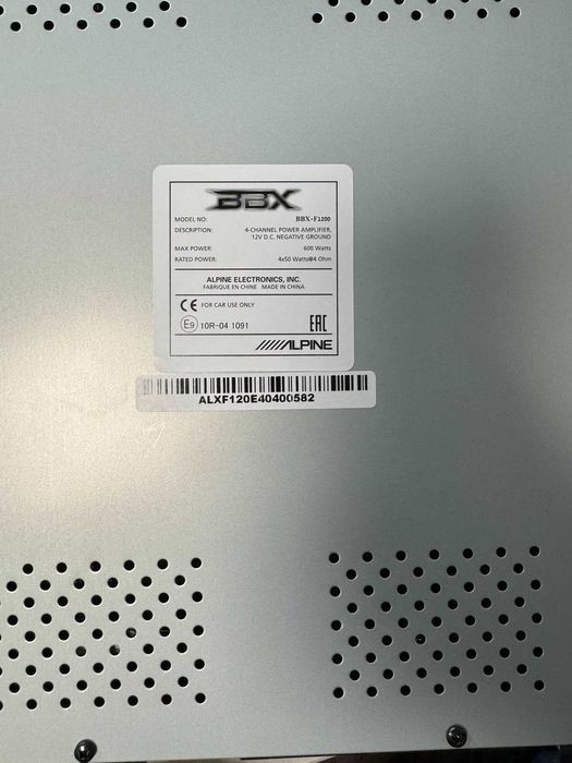 Усилвател Alpine BBX-F1200