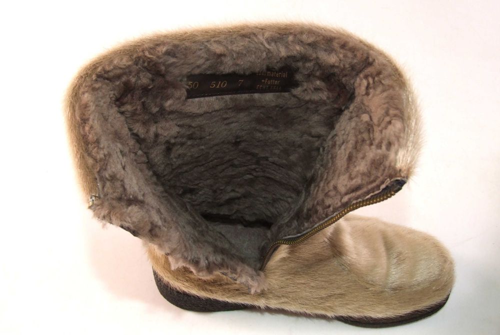 Ghete, botine, apres ski ST. MORITZ, blana foca, mas 39, ca NOI