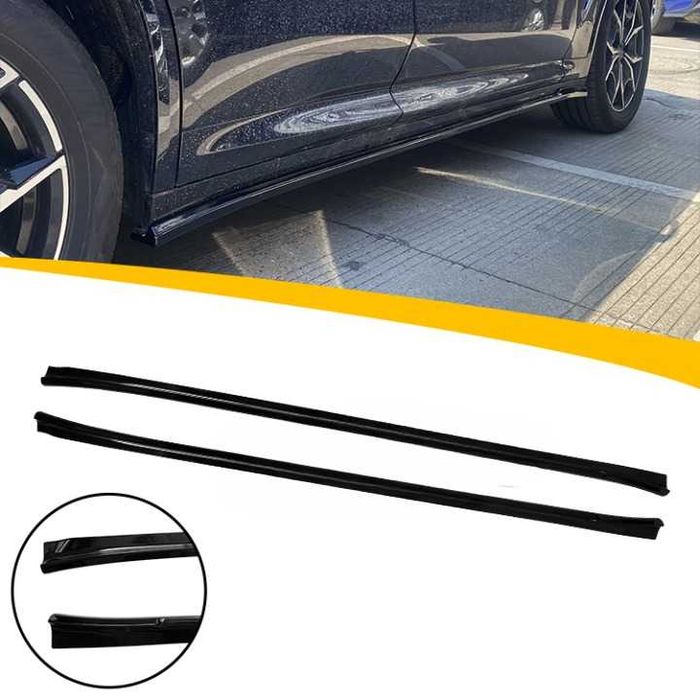 Set Extensii Prelungiri Praguri Laterale Dedicate BMW X3 G01, Negru Lucios