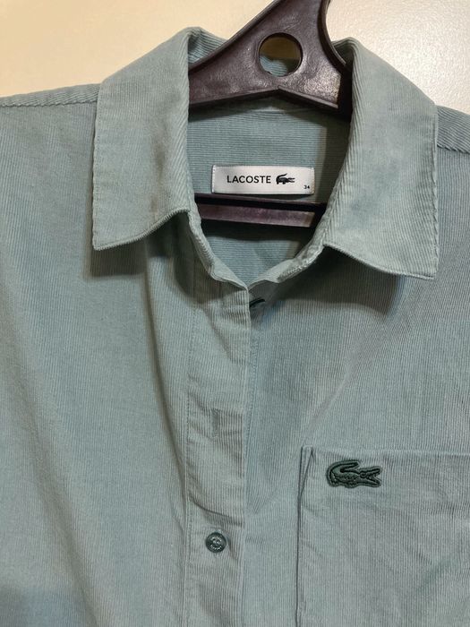 Вельветовая рубашка Lacoste размер 34