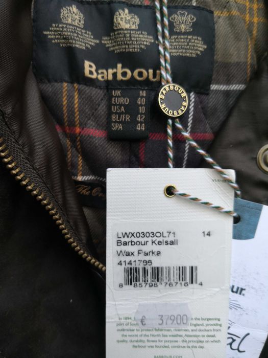 Barbour Kelsal Wax Parka