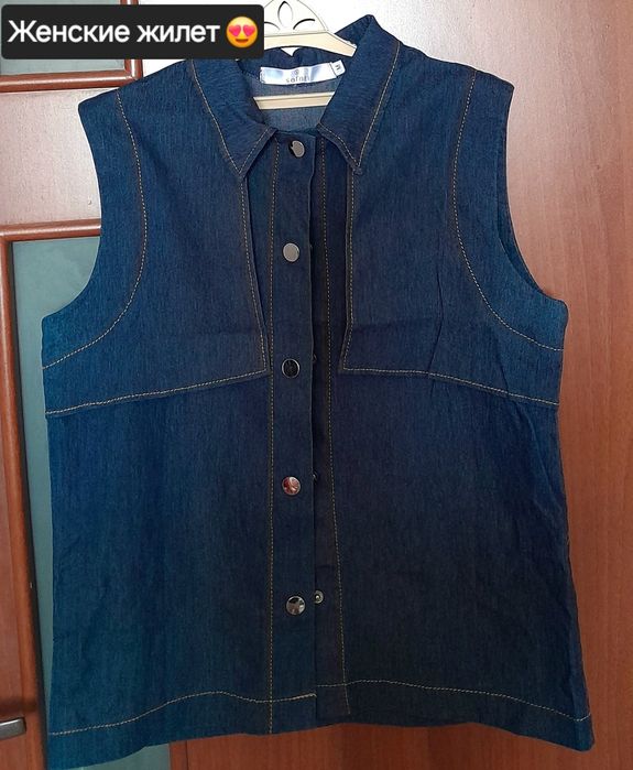 Джинсовый жилет 2000 тг