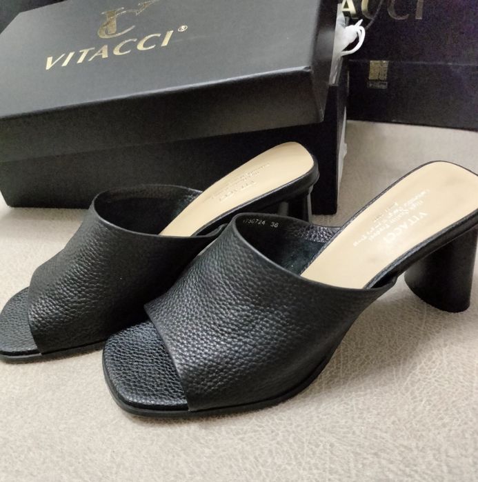 Сабо 36 размер зернистая кожа