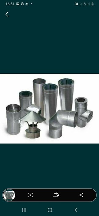 Труба дымохода цинк