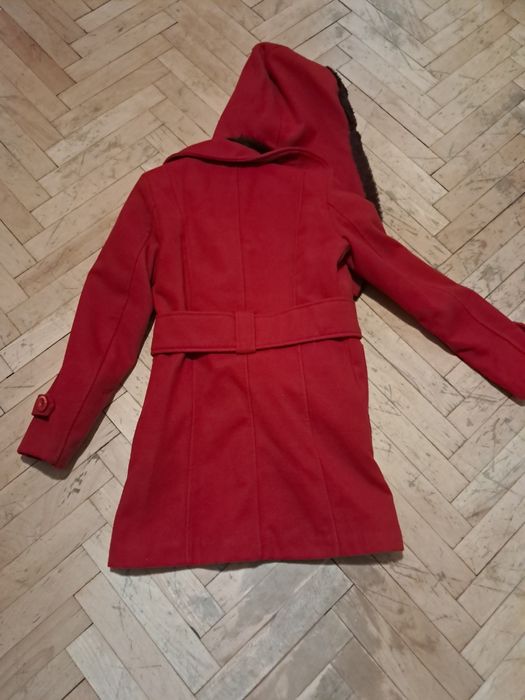 Дамско червено палто