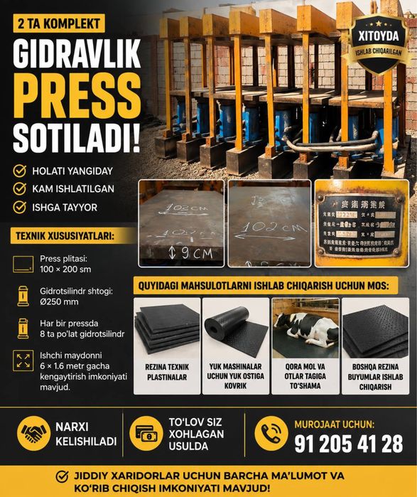 Gidravlika Press Sotiladi