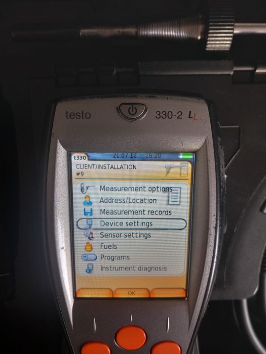 Testo 330 2LL analizator de gaze