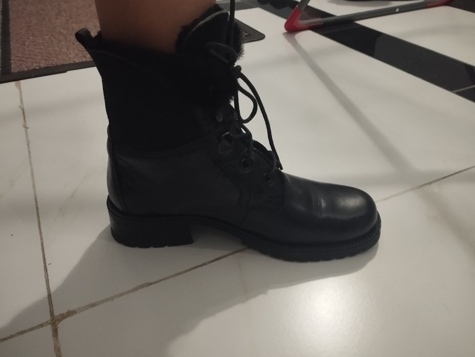 Ботинки кожанные