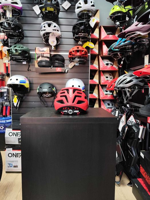 Casca Force Corella MTB NEGRU/ROSU L-XL (57-61 CM)