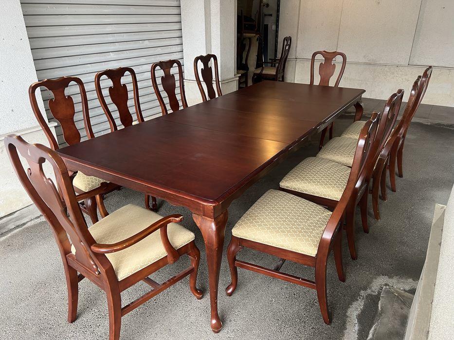 Правоъгълна трапезна маса и столове DREXEL HERITAGE