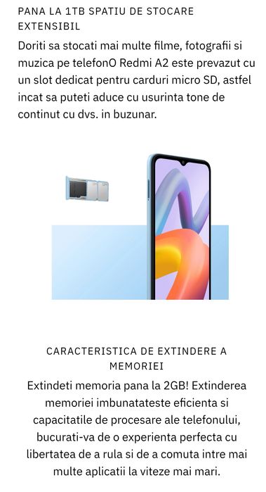 Telefon nou Xiaomi Redmi 2A