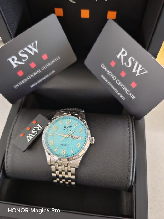 (Нов)RSW, Diamonds ,Швейцарски автоматичен часовник с  гаранция