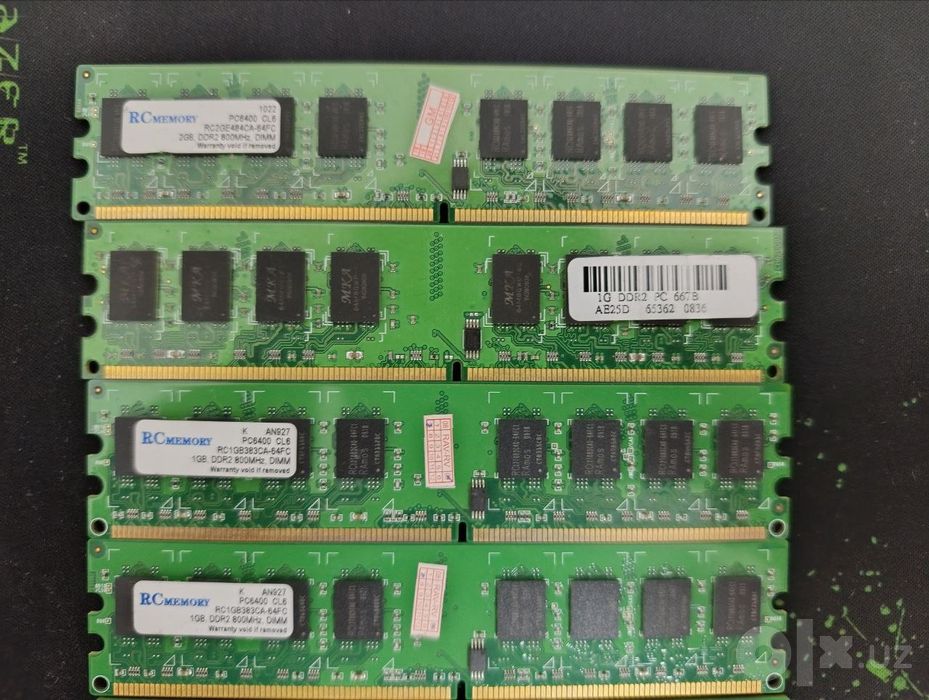 ОЗУ 1GB-2GB DDR2 DDR3 оперативная память