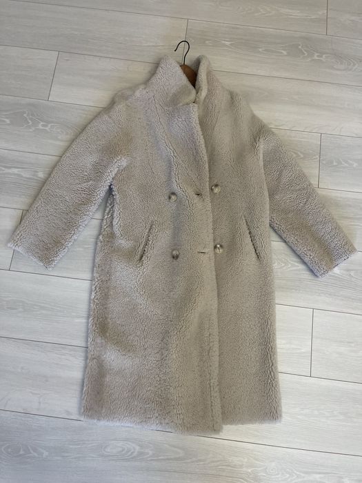 Двухсторонняя модная теплая шубка