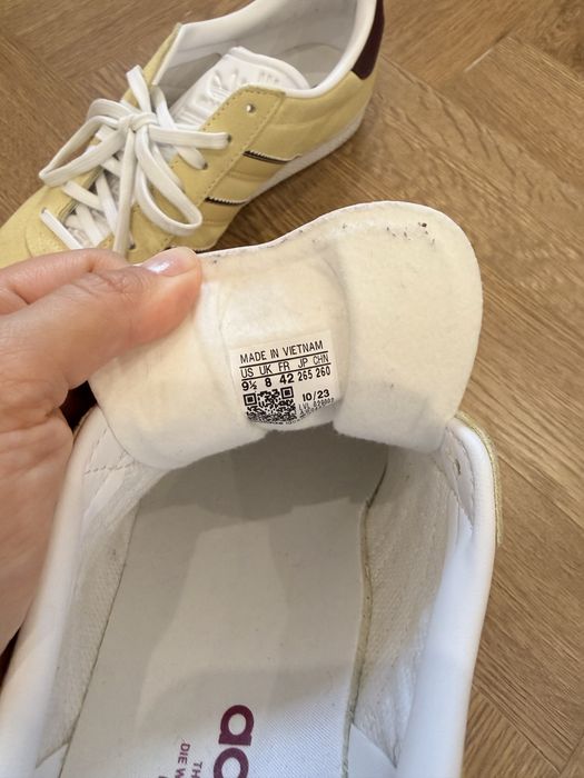 Adidas gazelle кеды желтые