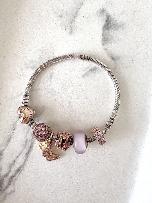 Pandora rose golg гривна