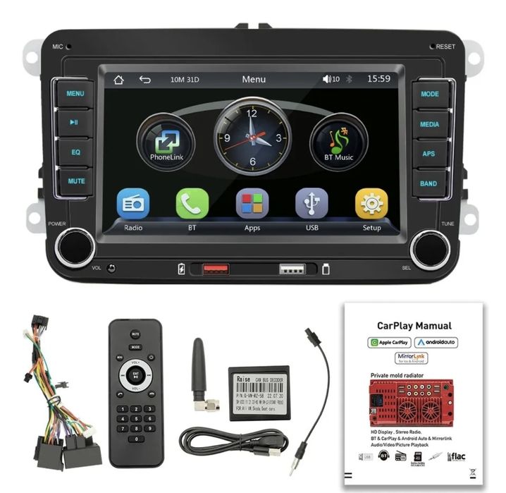 Навигация s Android auto,Carplay + камера за VW,Seat,Skoda