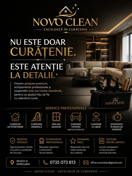 Novo Clean | Curățenie Premium în Brașov