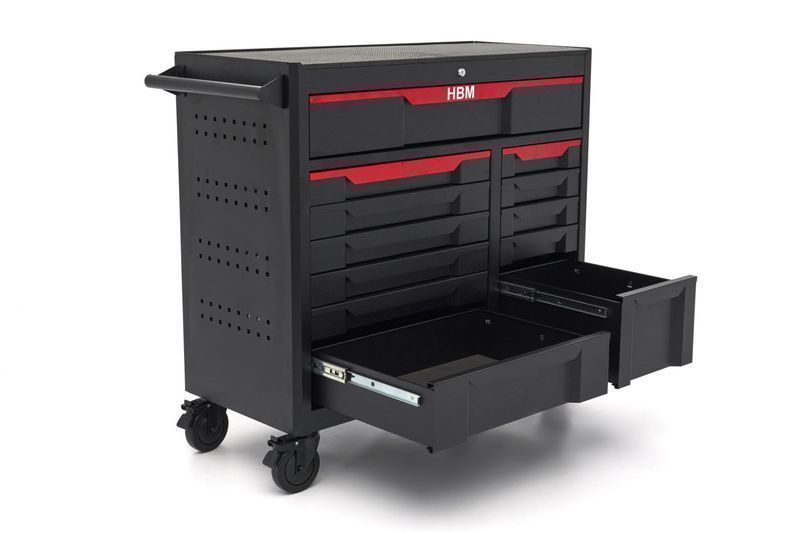 Метален шкаф за инструменти 12 чекмеджета 106 см нвм