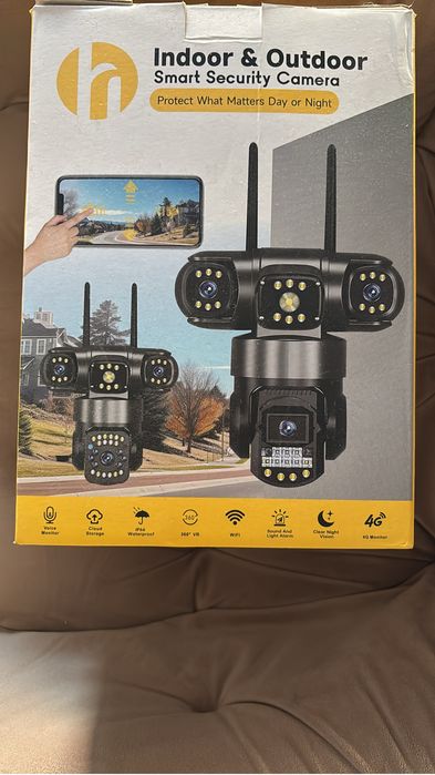 Camera tripla wi-fi de interior sau exterior