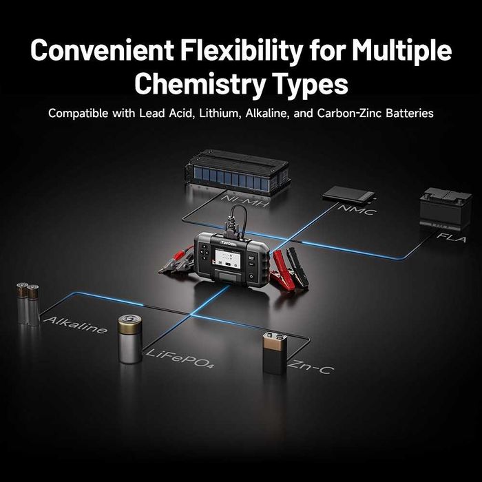 TOPDON BT600 Plus 12/24V професионален тестер за акумулатори