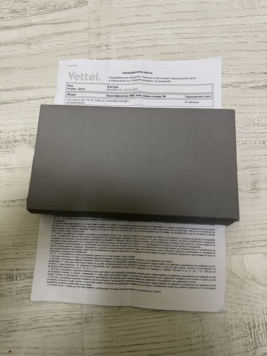 КАТО НОВ Apple Watch Ultra 2 Black LTE 24м. Yettel