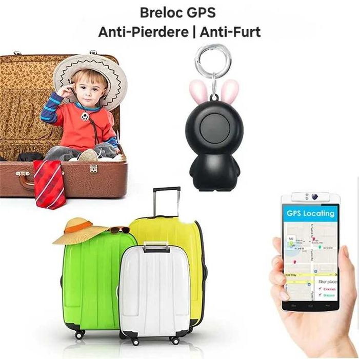 Breloc GPS. Alarma Anti-Pierdere/Anti-furt. Declanșator Foto/Video.