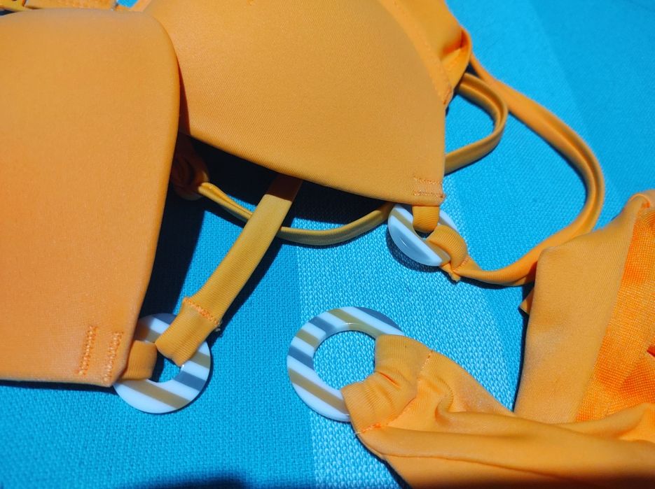 Costum de baie portocaliu XS S cupa A B Super push up 2 piese Yamamay