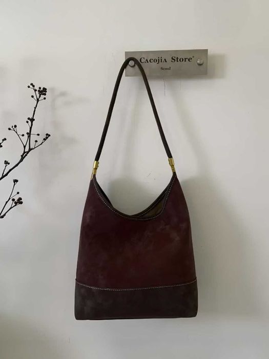 Сумка шоппер 2 в 1 женская, хобо на плечо, замшевая, повседневная