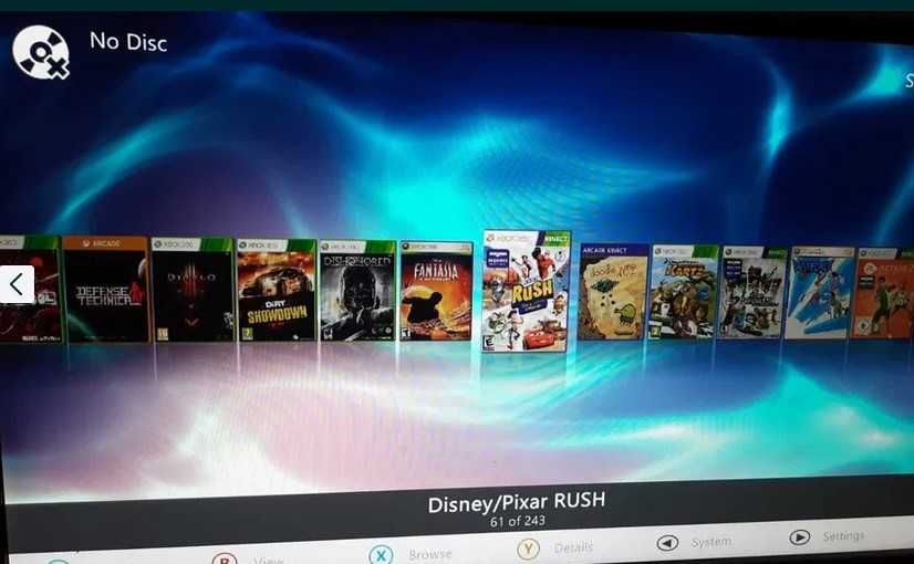 Xbox 360 S MODAT RGH cu KINEKT, hdd 500GB sau 1TB și 100/200 de jocuri