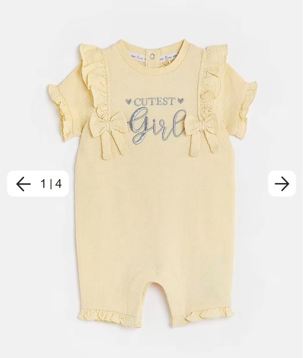 Бебешки Гащеризон за момиче от 3 до 6 м,River Island чисто нов,с етике