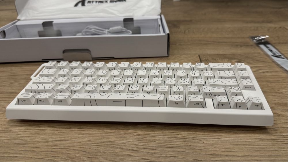 Клавиатура белая магнитная ATTACK SHARK X68 HE