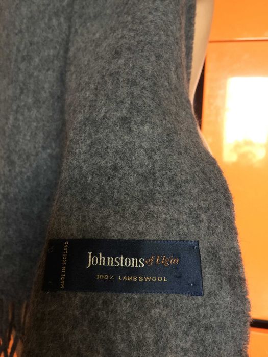 Мъжки шал Johnstons of Elgin, агнешка вълна