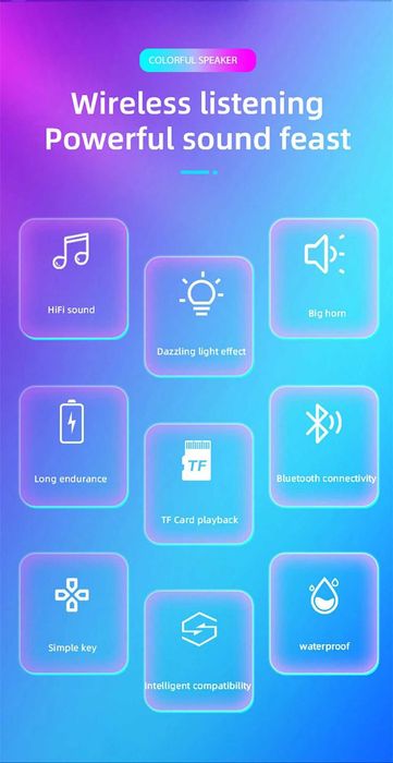 Boxa portabila pentru copii, multicolora, noua