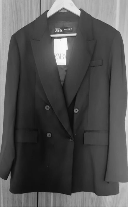 Новый чёрный пиджак Zara, размер  S