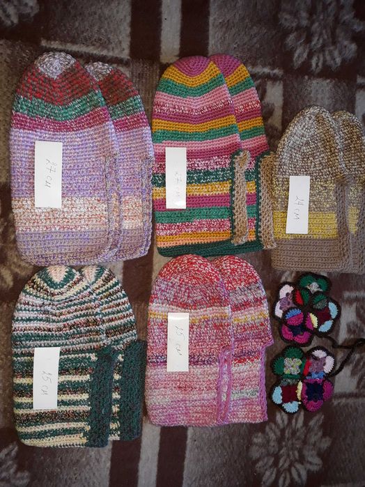 Домашно плетени вълнени терлици