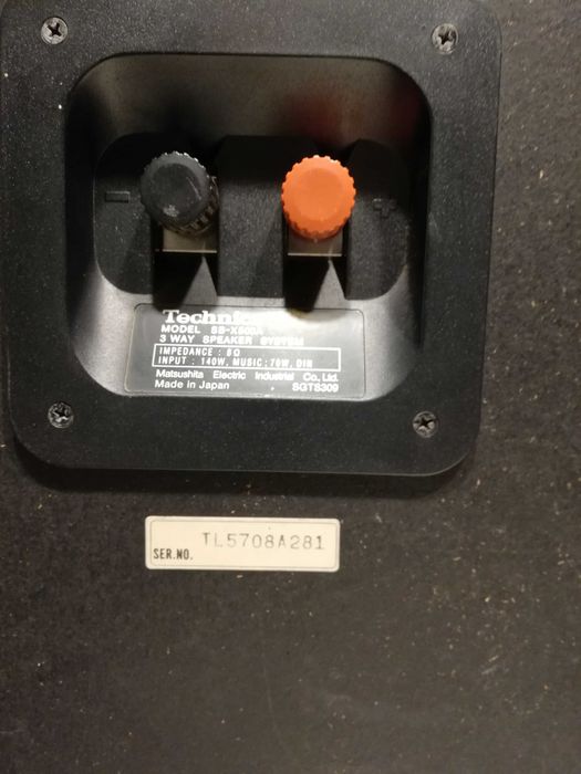 Set Boxe TECHNICS SB-X500A - 3 Cai/140 W/8 Ohm - Rare/Impecabile/Japan