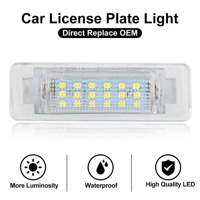 LED плафони регистрационен номер за Mercedes W210 W202