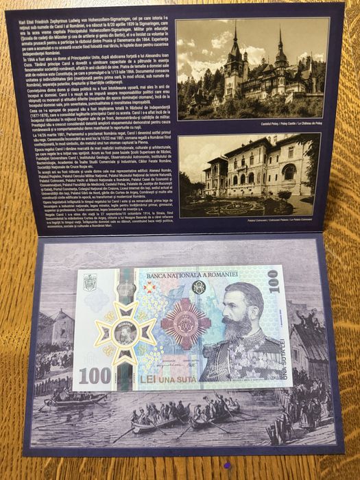 Bancnota 100 lei carol I