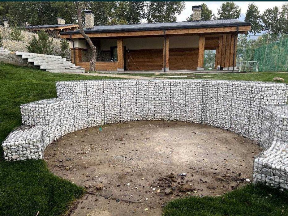 Gabion setka lisavoy Оцинкованная проволока Габион сетка