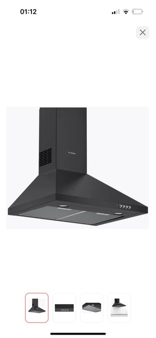 Вытяжка bosch, цвет черный