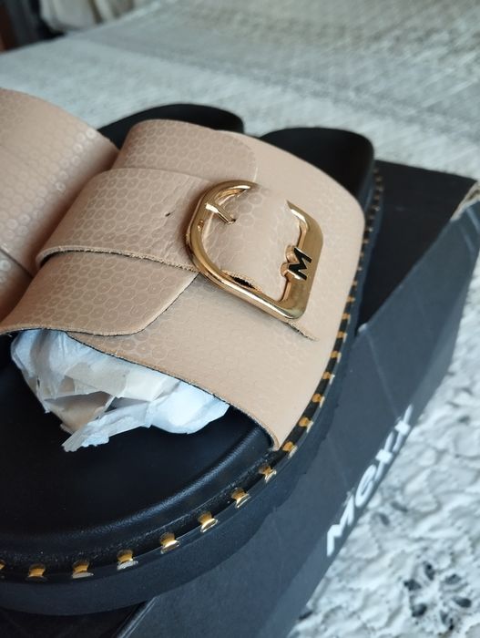 Mexx чехли нови естествена лицева кожа